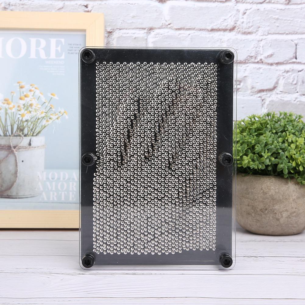 Stainless Steel Pin Art Toy 3D Hand Model Toys Desk Ornament Birthday Gift Decoration