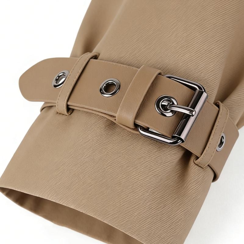 4Pcs Adjustable PU Leather Coat Sleeve Extender Strap Cuff Adjuster Belt For Coat Jackets Windbreaker Clothing Repair