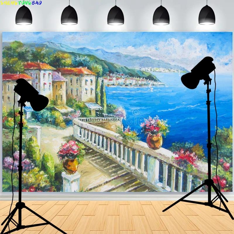 Western Classical Art Renaissance Impressionist Photography Background Retro Abstract Texture Photo Studio Backdrops OQ-02