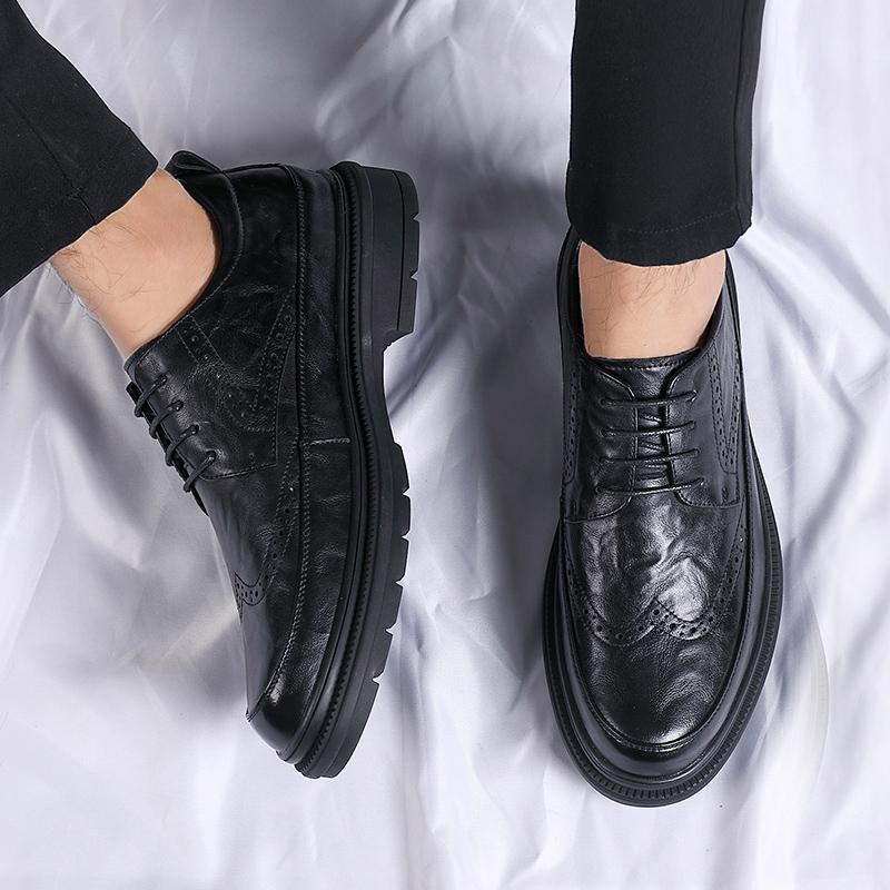 Fashion New Casual Shoes for Men 2024 Male Oxford Shoes Retro Luxury Leather Shoes Fashion Breathable Sneakers Handmade Platform Shoes