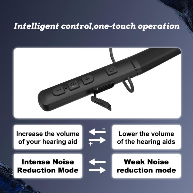 Neck-hanging 16-channel Bluetooth Hearing Aid Rechargeable Sound Amplifier for The Elderly