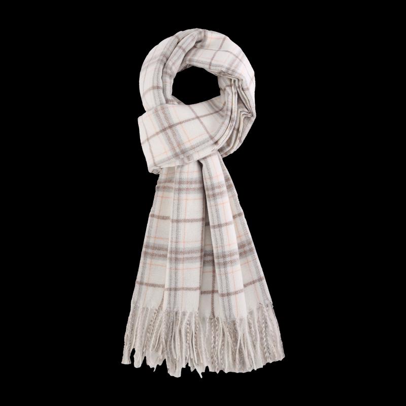 MUMARU Women's Thickened Warm Plaid Scarf
