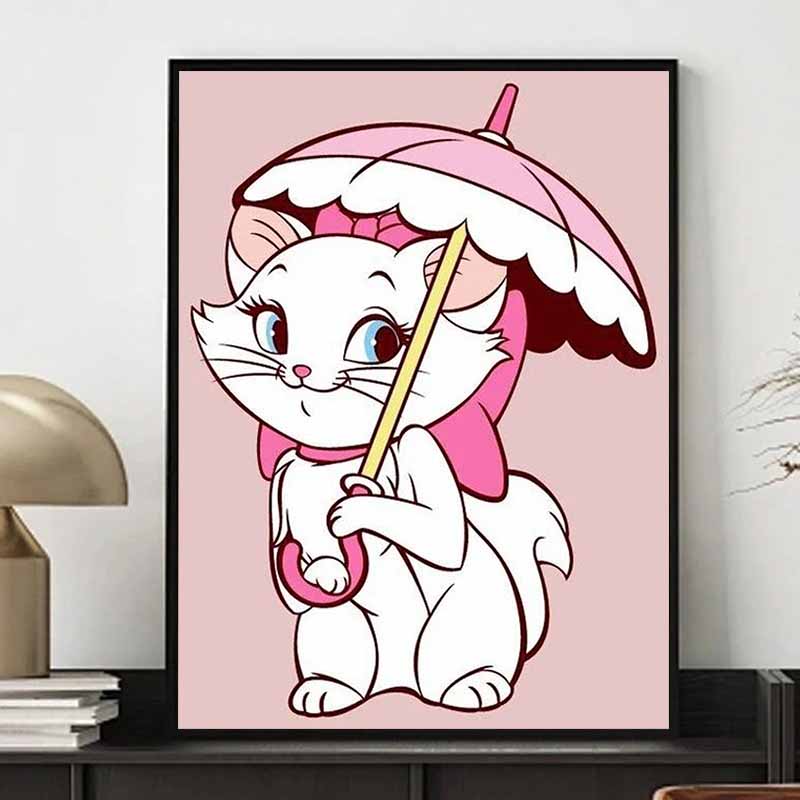 Disney Diamond Painting The Adventures of Marie The Cat Wall Decoration Full Diamond Cross Stitch DIY Gift Home Decoration