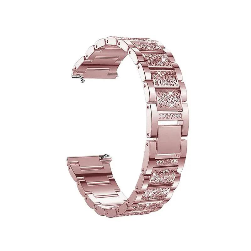 22mm 20mm Diamond Shiny Stainless Steel Strap for Redmi Watch 5 Active/lite Metal Bracelet for Samsung Galaxy Watch 7654 40/44MM