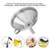 Detachable Strainer Filter Wide Mouth Funnel Silver Oil Funnel  Liquid Transferring