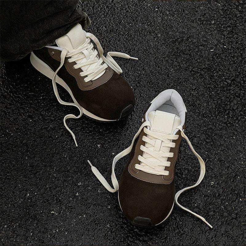 British Couple Trendy Retro Bread Casual Shoes Platform Big Head Jogging Shoes Dad Shoes Outdoor Hiking Shoes