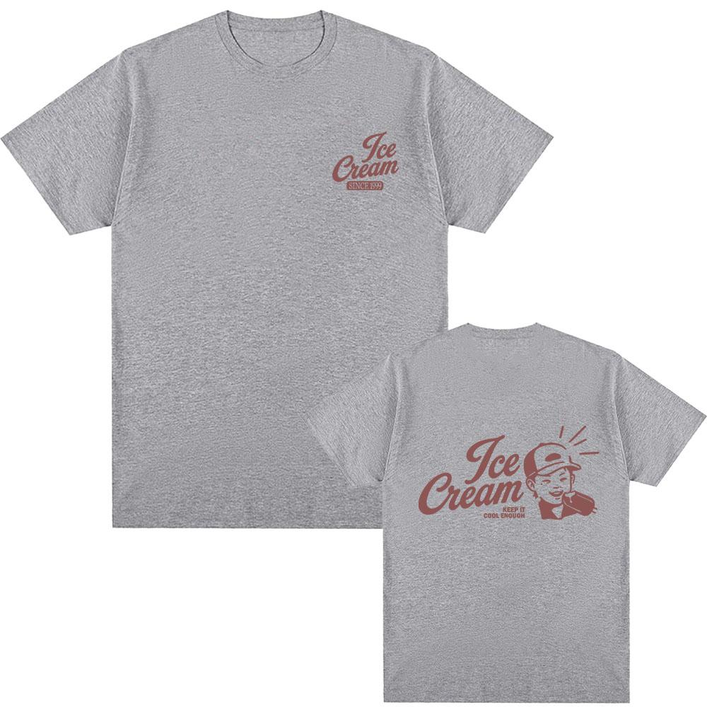 Yeonjun Ice Cream Solo Pop T-shirts NO LABELS: PART 02 Album Cartoon Print Tees Summer Casual Cotton High Quality Unisex Clothes