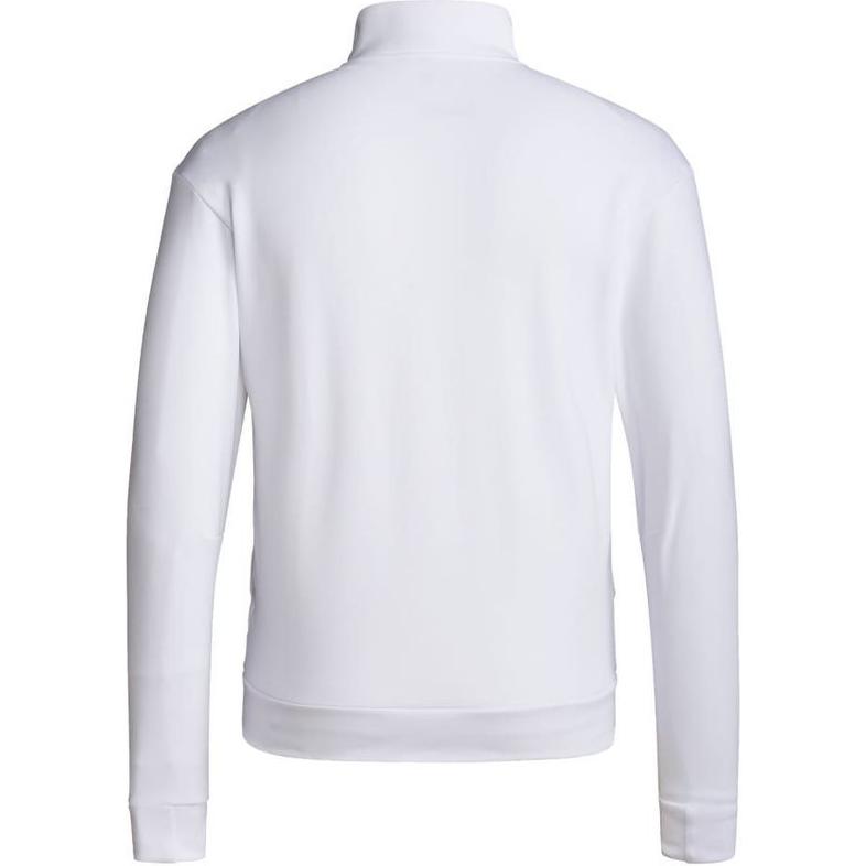 adidas Jaqueta Manga Comprida Cor Sólida Logo Jaquetas Masculinas Branco HY3276
