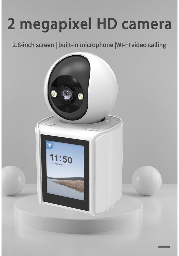 ICsee WiFi Surveillance Camera: Indoor Baby Monitor with One-Key Call and Two-Way Video