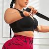 Hermoso Sujetador Deportivo con Cremallera Delantera Trasera a Prueba de Golpes Push-up Talla Grande para Correr Yoga Fitness