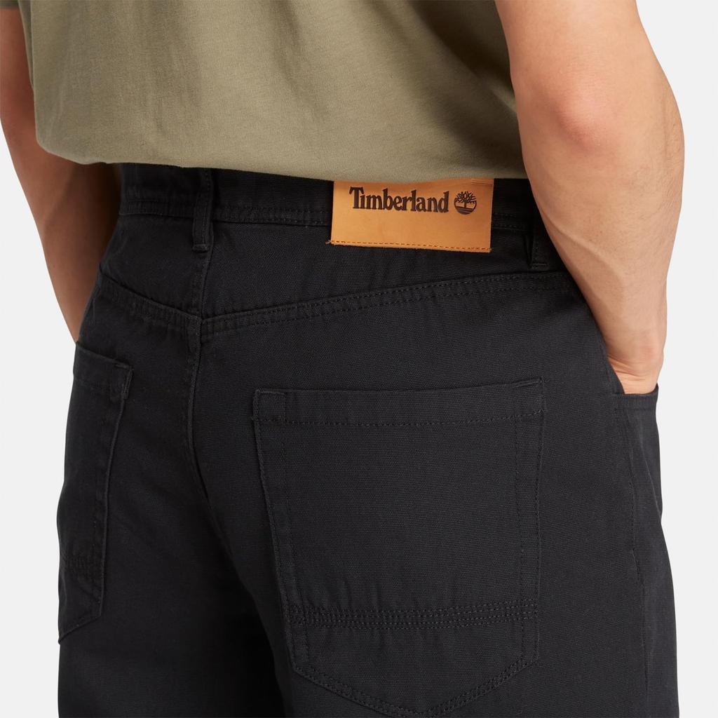 Timberland Men's 5-Pocket Canvas Work Pants, Black, Size 29, TB0A6FW10011