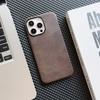 Applicable To iPhone16 Crazy Horse Leather Pattern Magnetic Mobile Phone Case Apple 15 All-inclusive Anti-drop 14 Leather Wireless Charging Protection