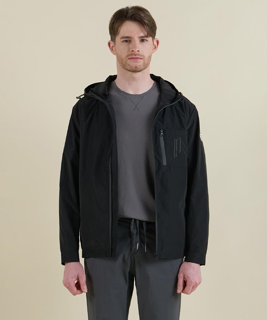 Panicale Black Light Tech Hooded Windbreaker