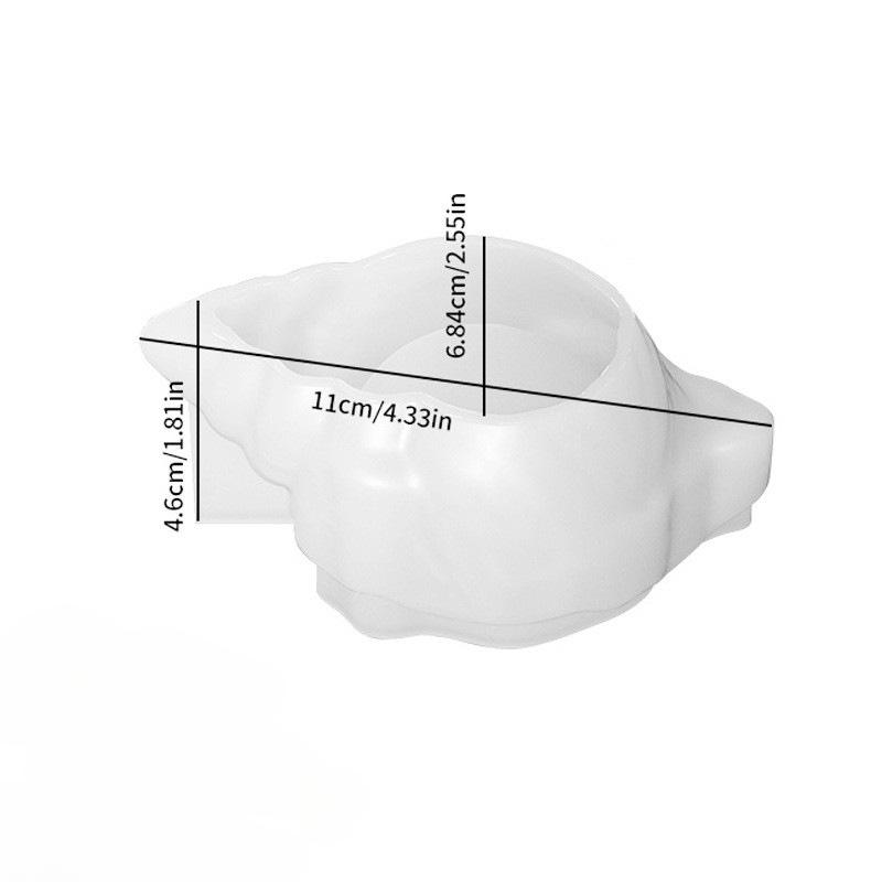 

2 шт., силиконовые формы для цветочных горшков, сделай сам, морская ракушка, форма для свечей, коробка для хранения, бетонная форма для гипса, домашний декор, ремесло