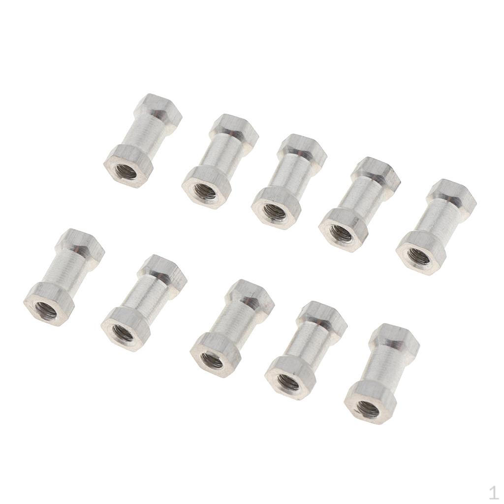 

10 Pieces Diameter 3mm Aluminum Column for RC Helicopter Model Accs Silver 3x10mm