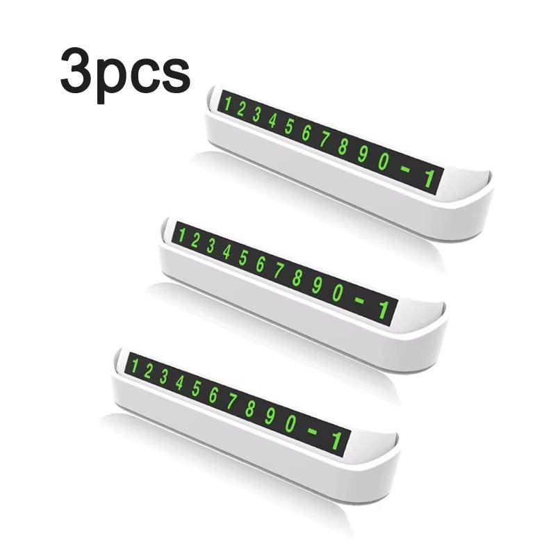 1/4Pcs Car Temporary Parking Card Phone Number Card Plate Telephone Number Car Park Stop Automobile Accessories