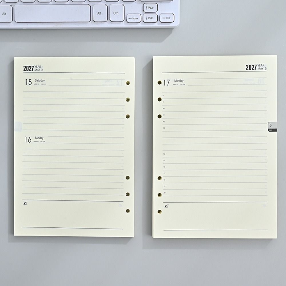 A5 2027 Journal Agenda Plannner Notebook  Monthly Weekly Daily Schedule Organizer