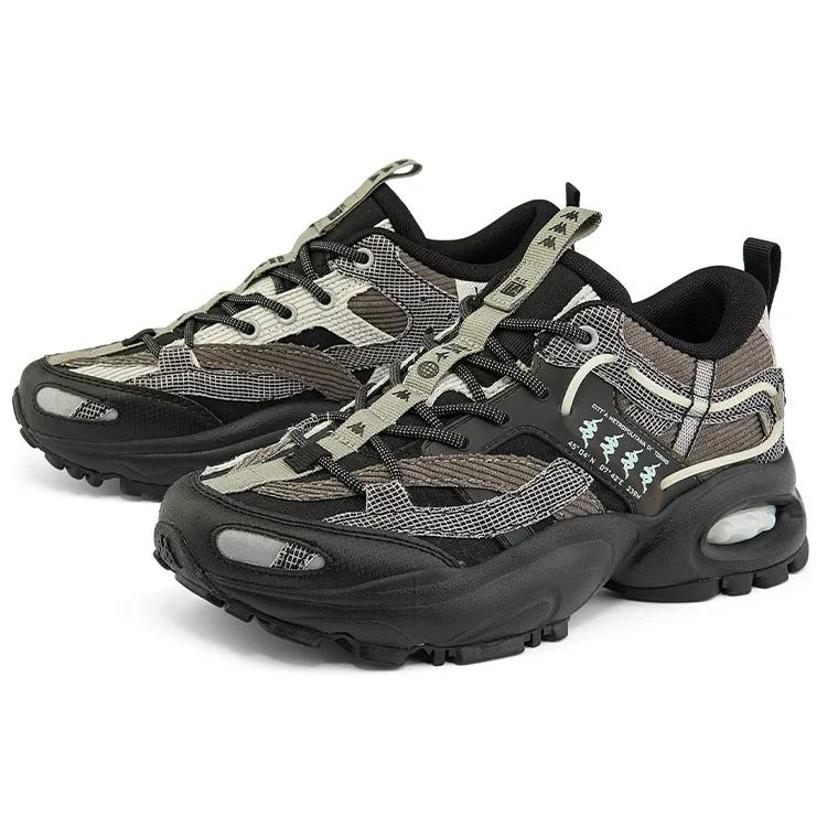 Kappa Textile , Synthetic Leather , TPU Coverage Low top Chunky Sneakers Unisex Black (Unisex) Chunky Sneakers K0CW5MM95 990