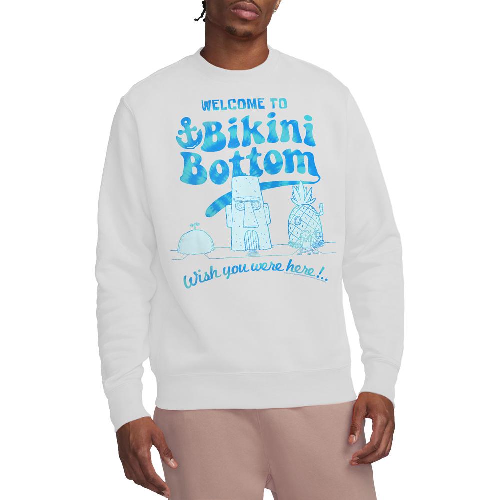 SpongeBob SquarePants Unisex Adult Bikini Bottom Welcome Sweatshirt