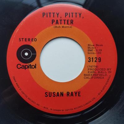 Płyta 7-calowa SUSAN RAYE - Pitty, Pitty, Patter / I'll Be Gone 3129 CAPITOL 1971 Kanada Country/Folk Używana