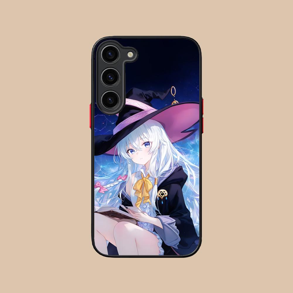 Wandering Witch Elaina Silicone Mobile Phone Case for Samsung Galaxy S26 S25 S24 S23 S22 S21 Plus FE Ultra Colorful Cover