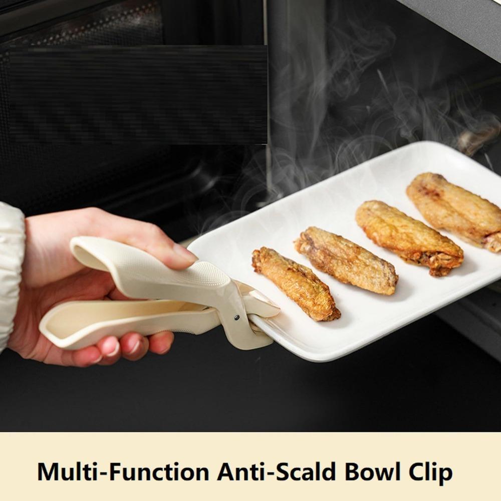 Multi-Function Anti-Scald Bowl Clip. Hot Bowl Dish Plate Gripper Clips Tongs Clamp Holder, Kitchen Silicone Anti Slip Clip