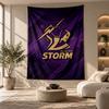 Decorative Tapestry,Melbourne Storm Printed Wall Art, Lightweight Wall Hanging For Bedroom Background
