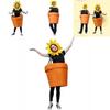 Whimsical Sunflower Pot Plant Dress For Cosplay And Dancing