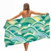 Colourful Japanese Style Waves Microfiber Beach Towel Portable Quick Fast Dry Sand Outdoor Travel Swim Yoga Mat Absorbent Towel