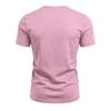 Men Casual Summer Loose V Neck Short Sleeve Solid T Shirt
