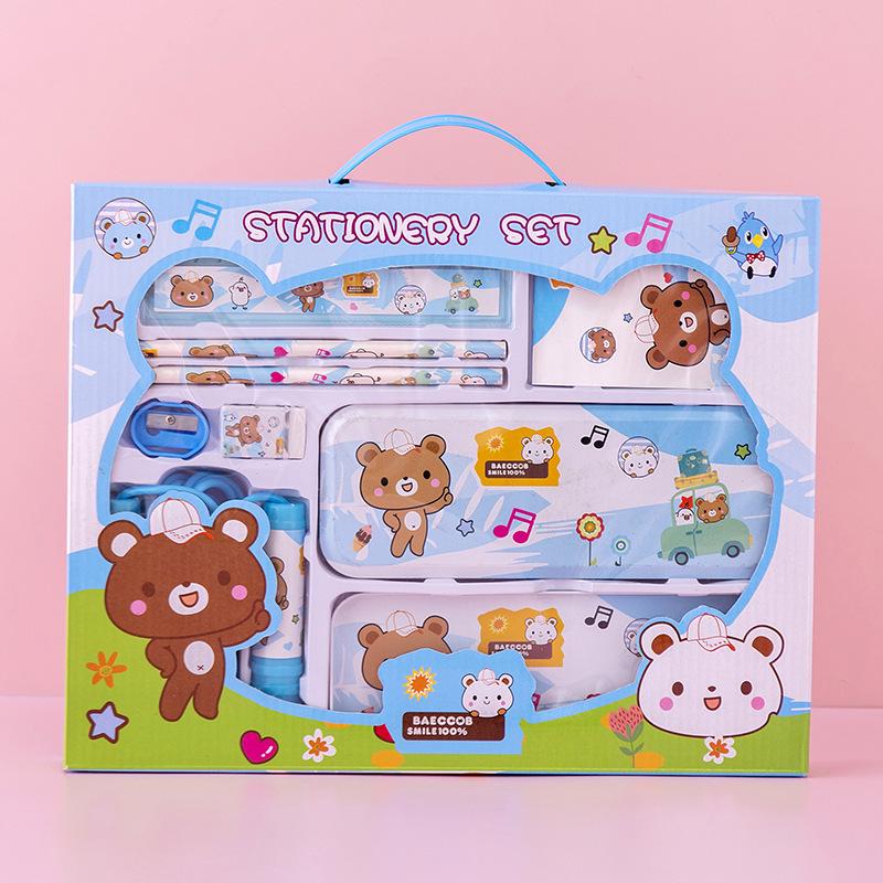 Creative June 1st Children s Stationery Set: Back-to-School Supplies Gift Pack for Primary Students and Kindergarten Prizes синий