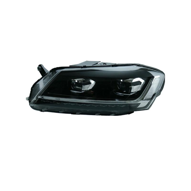 LED Projector Headlight Assembly with Flowing Turn Signals for 12-16 Volkswagen Magotan B7