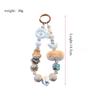 Nowy Labubu Malowane Koraliki Łańcuszek do Telefonu Pompon Breloczek Słodka Dziewczyna Anti-lost Pasek na Nadgarstek Bransoletka Urok Dekoracja Torby do Etui na Słuchawki