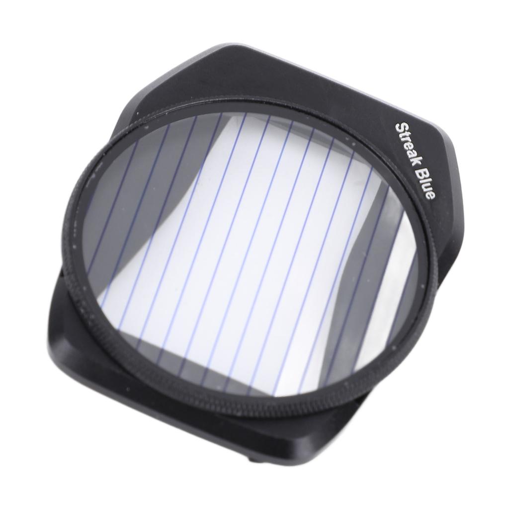 Drone Effect Filter HD Coated Snap On Portable Aluminum Frame Optical Glass Blue Streak Filter for AIR3S