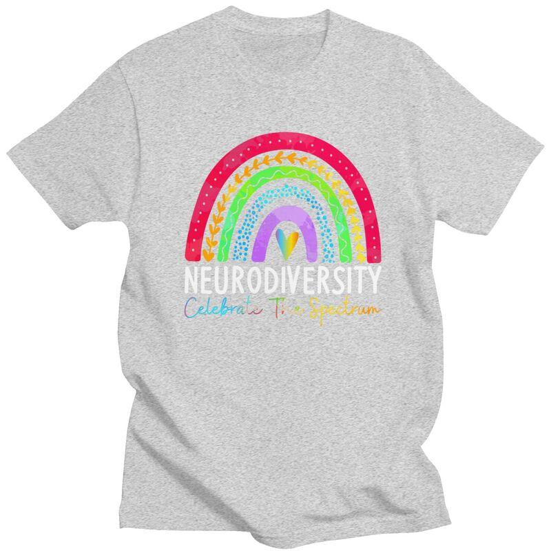 Men Neurodiversity Autism Spectrum ASD ADHD T Shirt Streetwear Short Sleeves 100 Cotton Colthing Creative Graphics Tees Shirt