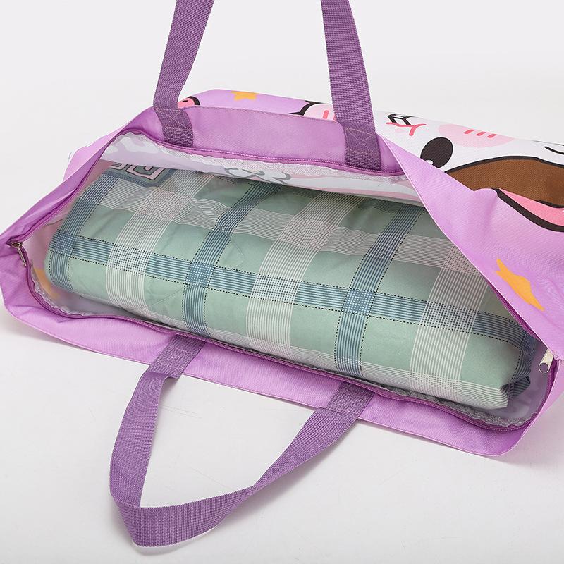 Large Capacity Waterproof Oxford Cloth Cartoon Kids Quilt Storage Bag For Clothes Quilts