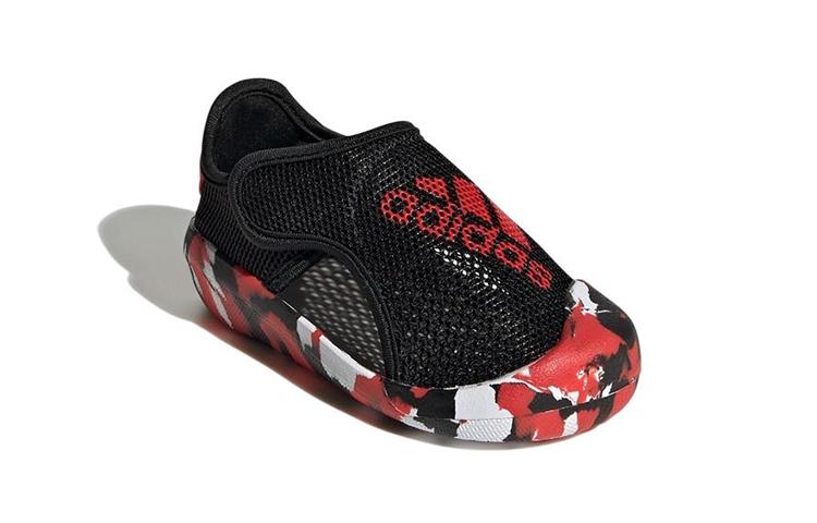 Adidas Altaventure 2.0 Comfortable Abrasion Resistant Breathable Low top Toddler Shoes Black Red Infant And Toddler GY9376