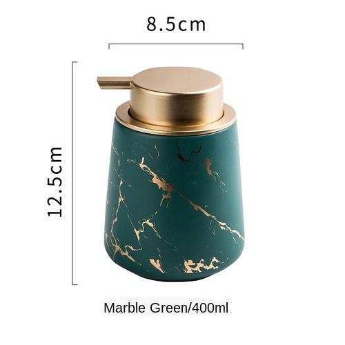 Marbled Ceramic Lotion Bottle Emulsion Bottles Hand Sanitizer Bottle Tray Soap Dispenser Shampoo Bottles Bathroom Products