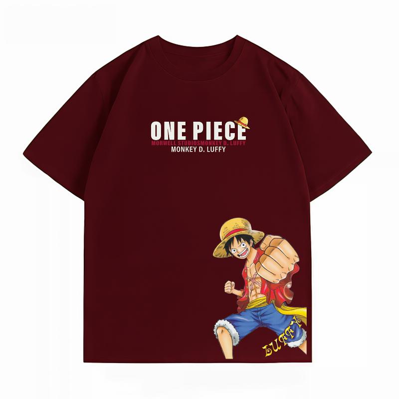 Unisexs Clothing New 100 Cotton Summer TShirt Bandai One Piece Unisexs TShirt Luffy Print Casual Unisexs TShirt