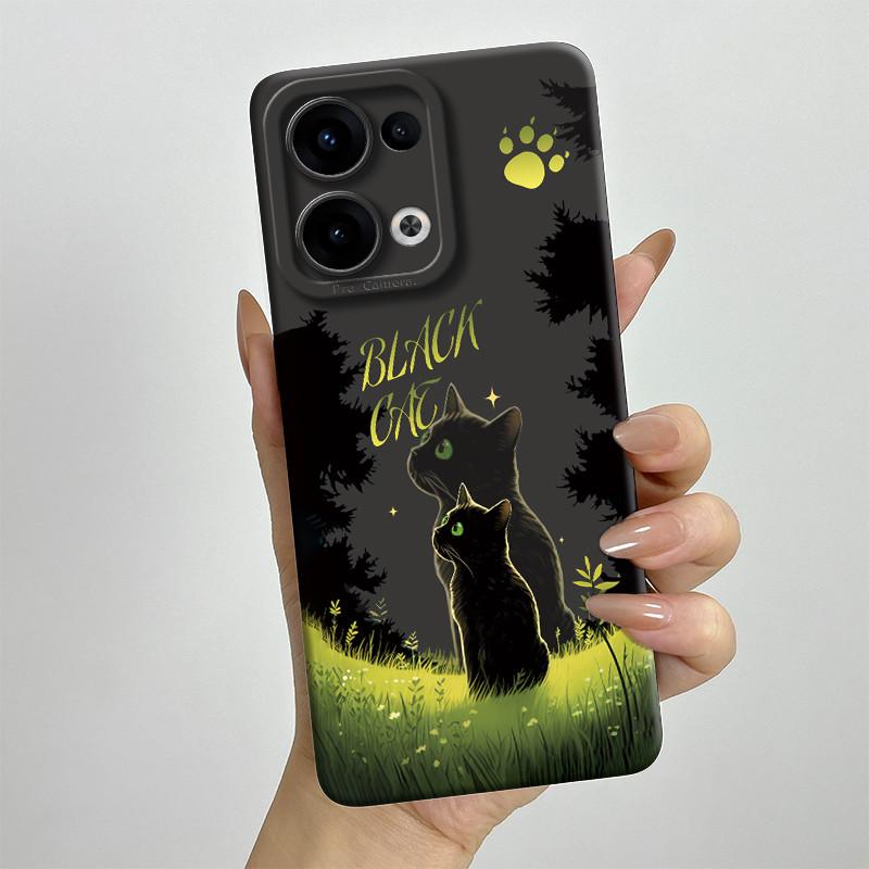 For OPPO Reno 13 CPH2689 Reno13 Phone Case Soft Silicone Funda Sweet Painted Fashion Cartoon Bumper Coque Printed Back Cover