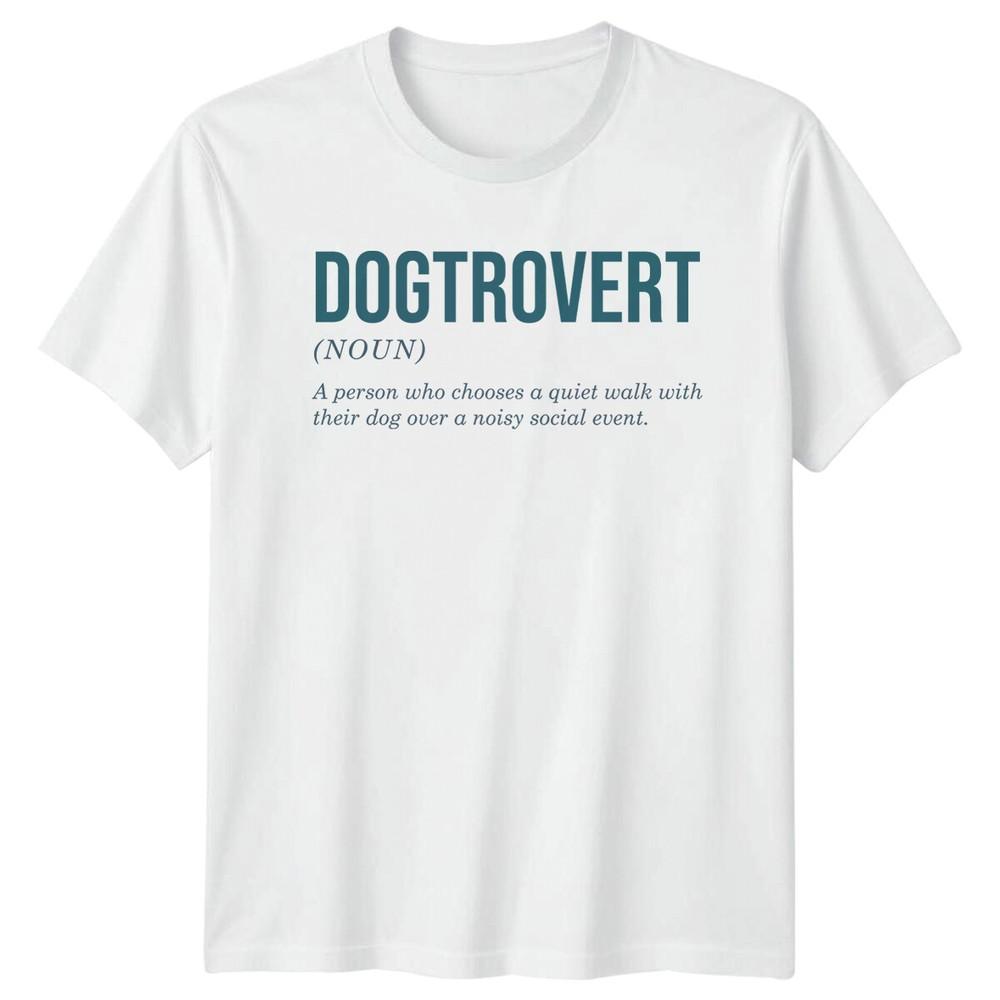 Dogtrovert Definition Funny Dog Lover Quote TShirt S