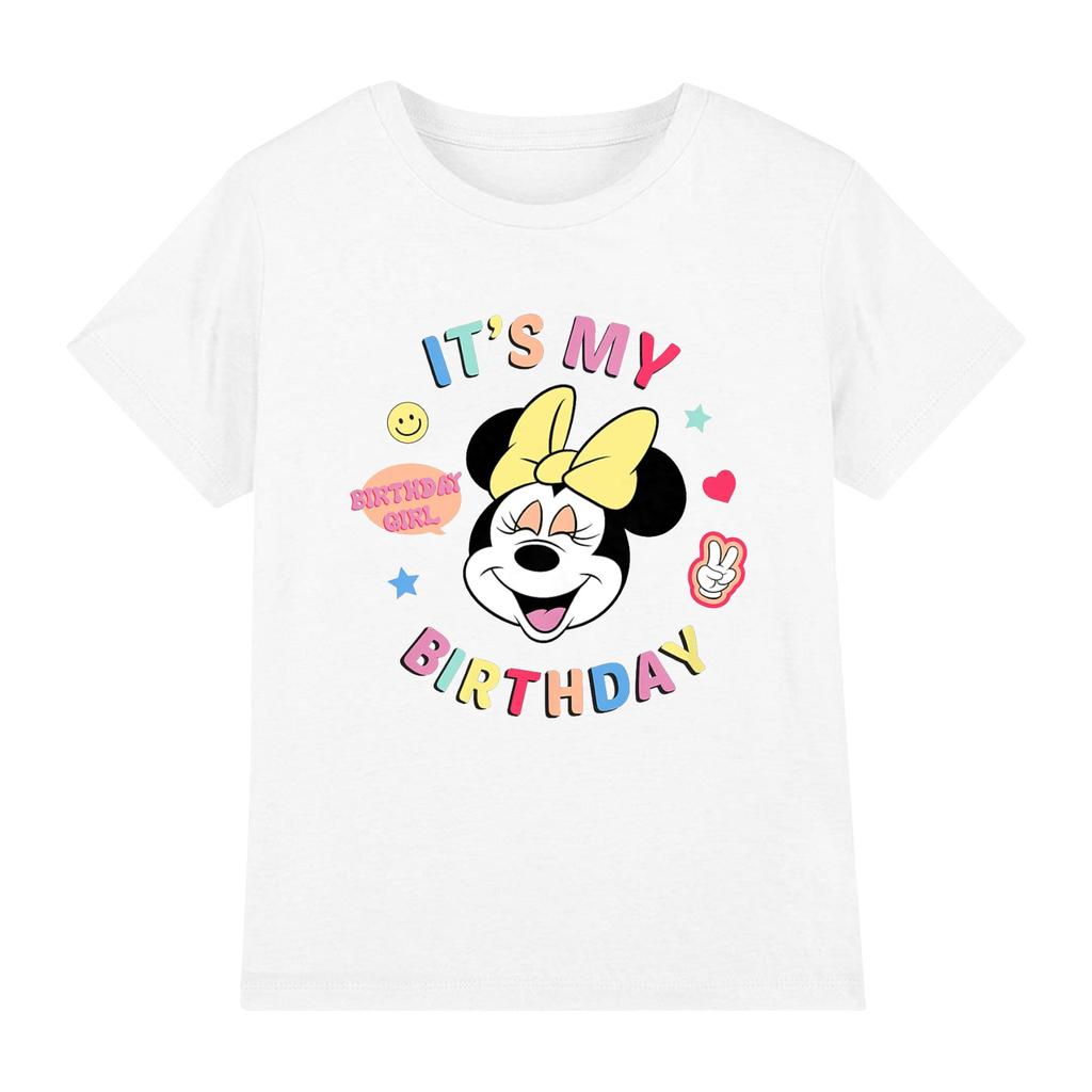 Disney Childrens/Kids ItÂ´s My Birthday Minnie Mouse T-Shirt