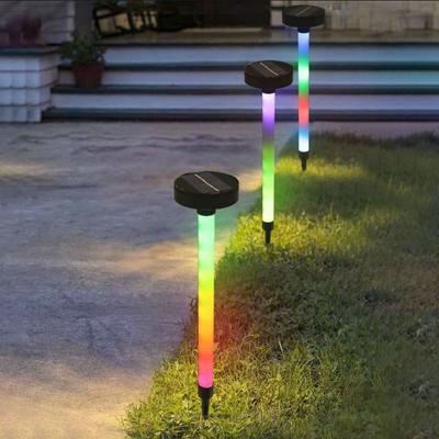 Waterproof Design Solar Pathway Lights 10LED Lighting 1200mAh Battery RGB Color Changing Lights RGB LED Solar Powered