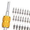 Air Conditioning Valve Core Kit Leakproof Component Remover Installer Tool for Automobile Automotive