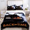 Regreso Al Futuro Ropa de Cama para Todas las Estaciones Funda Nórdica Relleno Juegos de Cama Funda de Colcha Suave y Fundas de Almohada Individual/Doble/Queen/King