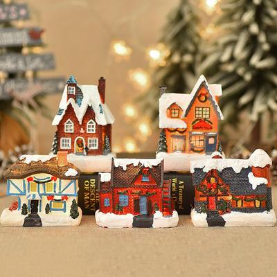 Décorations lumineuses de maison de Noël pour ornements de maison, cadeau de Noël pour enfants, nouvel an 2024, décoration de Navidad, veilleuse de chambre avec batterie