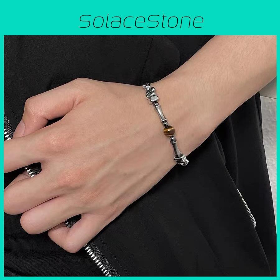 Steel Bamboo Titanium Section Bracelet Elegant Design For Men And Fashionable Women