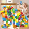 Non-Toxic Kids Diy Building Blocks Educational Toy Magnetic Rail Car Cube Toys Magical Track Train Construction Children Christmas Gifts
