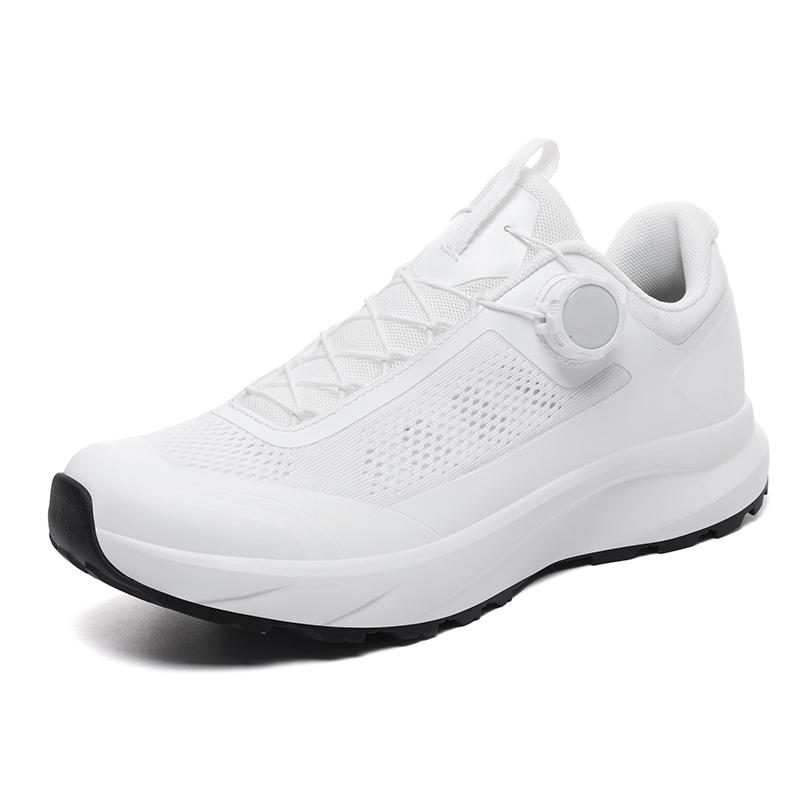 TUINANLE Men’s Non Slip Large Size Wide Outdoor Hiking Walking Sneakers Rotating Button Casual Trainers Sizes 39-45