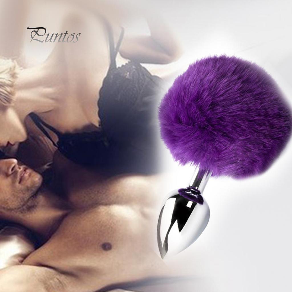 Relax Body Women Masturbator Faux Fox Tail Metal Anal Plug Butt Couple Flirting Adult Productss